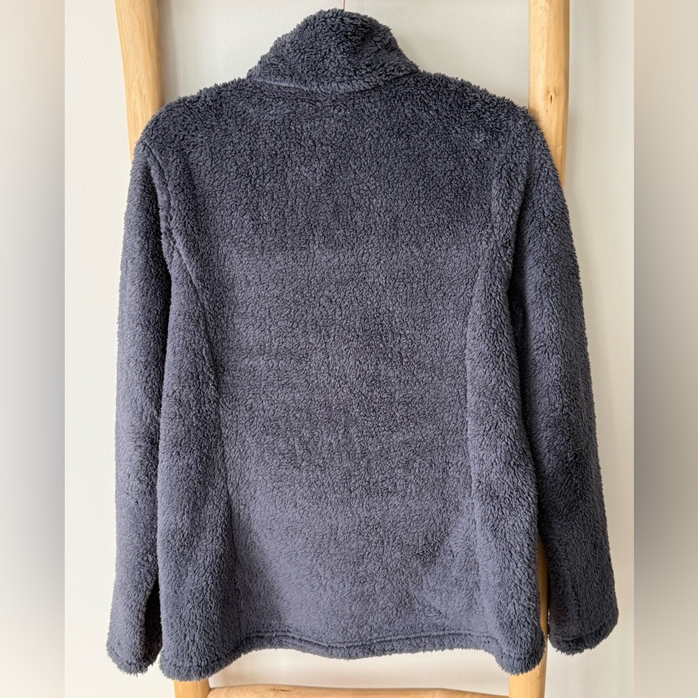 Patagonia Women’s 1/4 Zip Los Gatos Smolder Blue Soft Fleece Pullover L - Picture 12 of 15